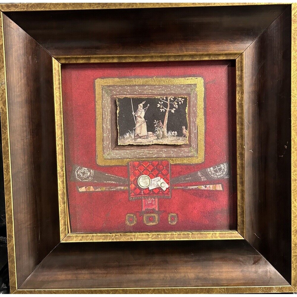 Mixed Media Art Set By Marie Frederique Rare Decor